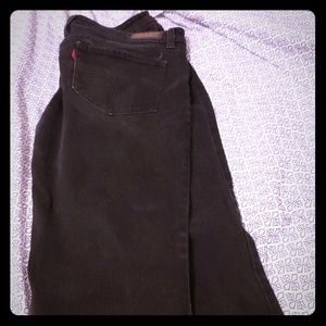Black Superlow Levi Jeans